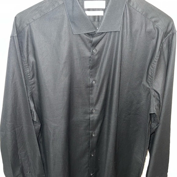 Calvin Klein Men’s Dress Shirt Bundle 3 Pack 16.5 34/35 L Stretch White Black - Picture 5 of 15